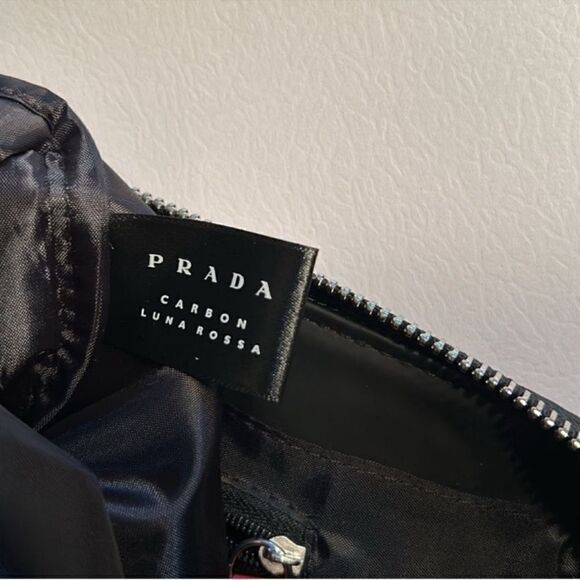Prada Luna Rossa Unisex Black/Red Pouch - Picture 4 of 14